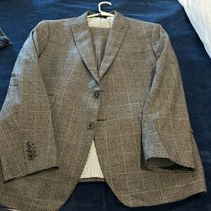 Gray two piece suit